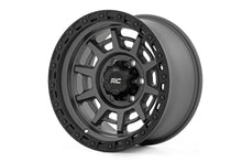 Load image into Gallery viewer, Rough Country 85 Series Wheel | Simulated Beadlock | Gunmetal Gray/Black | 17x9 | 5x5.5 | -0mm
