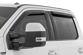 Side Window Deflectors | Tape On Rain Guard | Ford F-150/Lightning/F-250/F-350/Raptor (15-26)