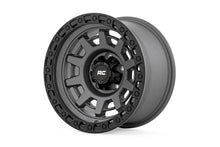 Load image into Gallery viewer, Rough Country 85 Series Wheel | One-Piece | Gunmetal Gray/Black | 15x8 | 5x4.5 | -19mm