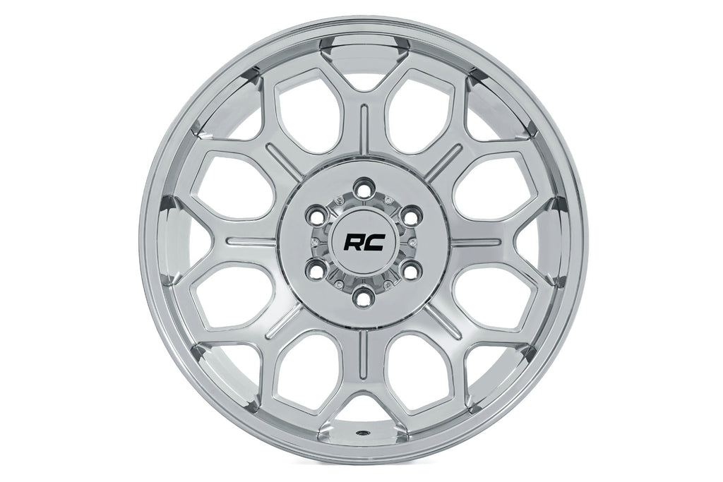 Rough Country 77 Series Wheel | One-Piece | Chrome | 20x9 | 6x135 | -12mm