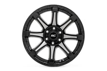 Load image into Gallery viewer, Rough Country 81 Series Wheel | One-Piece | Semi Gloss Black w/machined spokes | 20x10 | 6x5.5 | -19