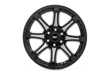 Load image into Gallery viewer, Rough Country 81 Series Wheel | One-Piece | Semi Gloss Black w/machined spokes | 20x9 | 5x5.5 | 0mm