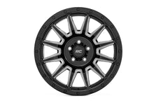 Load image into Gallery viewer, Rough Country 90 Series Wheel | One-Piece | Gloss Black w/machined spokes | 18x9 | 6x5.5 | 0mm