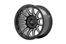 Load image into Gallery viewer, Rough Country 90 Series Wheel | One-Piece | Gloss Black w/machined spokes | 20x10 | 8x170 | -19mm