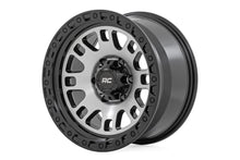 Load image into Gallery viewer, Rough Country 82 Series Wheel | One-Piece | Machined Semi Gloss Black | 15x8 | 5x4.5 | -19mm