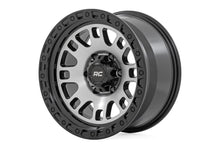 Load image into Gallery viewer, Rough Country 82 Series Wheel | One-Piece | Machined Semi Gloss Black | 17x9 | 5x4.5 | -12mm