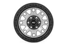 Load image into Gallery viewer, Rough Country 82 Series Wheel | One-Piece | Machined Semi Gloss Black | 17x9 | 5x4.5 | -12mm