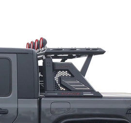 Black Horse Off Road AR2-07BA3-PLFR Armour II Roll Bar W/Basket Kit