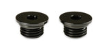 Earl's Performance AT581304ERL -4 AN Port Plug w/ O-Ring Seal, Black Anodized Aluminum - 2 pieces