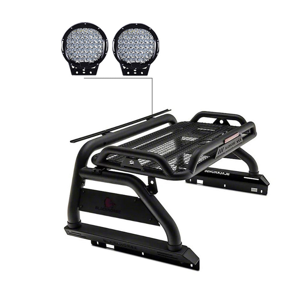 Black Horse Off Road ATRB9BK-PL69B Atlas Roll Bar Kit