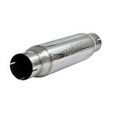 MBRP Exhaust R1013 Resonator. 3in. Inlet. Outlet.16in. body. 20in. overall. T304 Stainless Steel.