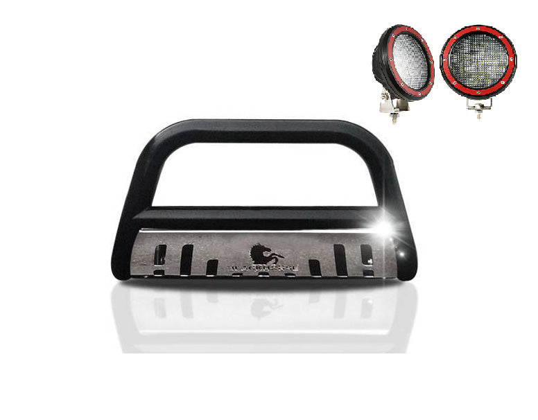 Black Horse Off Road BB093905BS-SP-PLFR Black Steel Skid Plate