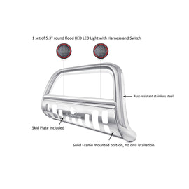 Black Horse Off Road BB2541-SP-PLFR Stainless Steel Stainless Steel Skid Plate