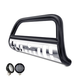 Black Horse Off Road BBHOPASBS-SP-PLFB Black Steel Skid Plate
