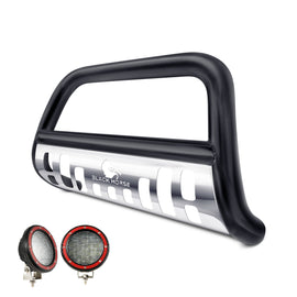 Black Horse Off Road BBHOPASBS-SP-PLFR Black Steel Skid Plate