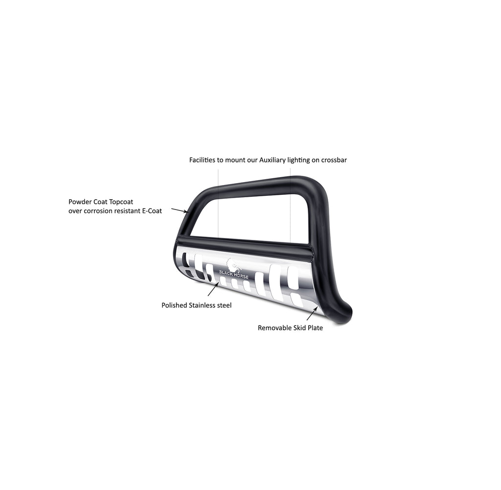 Black Horse Off Road BBTY916BS-SP Black Steel Skid Plate