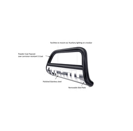 Black Horse Off Road BBTY916BS-SP Black Steel Skid Plate