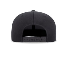 Load image into Gallery viewer, black_flatbillsnapback_back.jpg