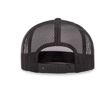 Load image into Gallery viewer, blackwhite_truckersnapback_back.jpg