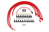 ACCEL 4041R Spark Plug Wire Set- 8mm- Super Stock Universal-Graphite Core- 90 Deg Boots- Red
