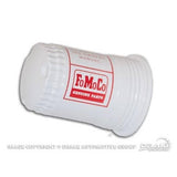 Scott Drake C3AZ-9355-A 64-65 Fuel Pump Filter Canister (FoMoCo Logo)