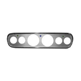Scott Drake C5ZZ-10838-6-AL 1965-66 Mustang Custom 6 Hole Instrument Bezel-Brushed Aluminum