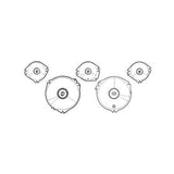 Scott Drake C7ZZ-10887-A-D Instrument Lens Set (with Tach)