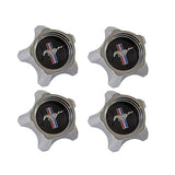 Scott Drake C7ZZ-1130-BK 1967 Styled Steel Hubcaps (Black Design Set of 4)