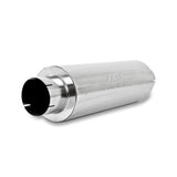MBRP Exhaust M2220A Quiet Tone Muffler. 5in. In/Out. 8in. Dia. Body. 31in. Overall. AL