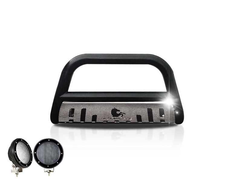Black Horse Off Road CBBS-HYB6101SP-PLFB Black Steel Skid Plate