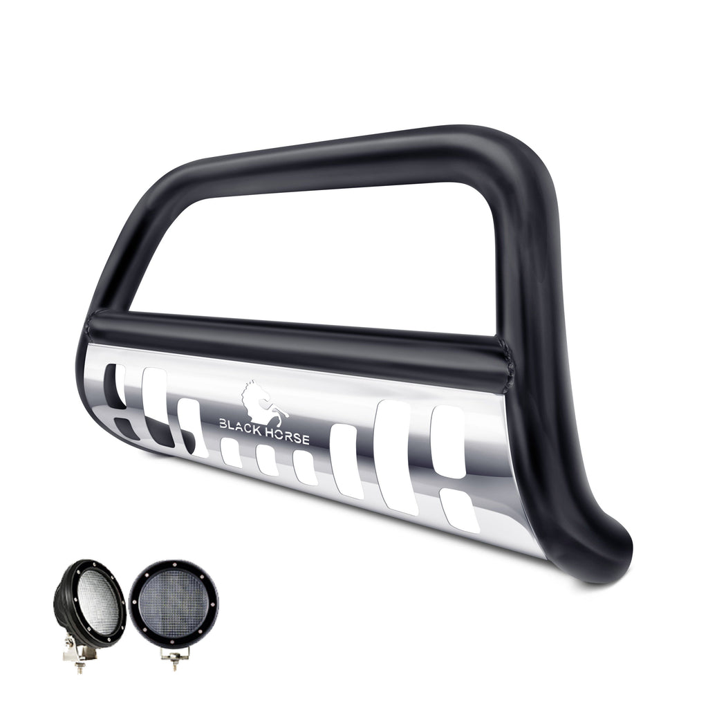 Black Horse Off Road CBBS-NIB4201SP-PLFB Black Steel Skid Plate