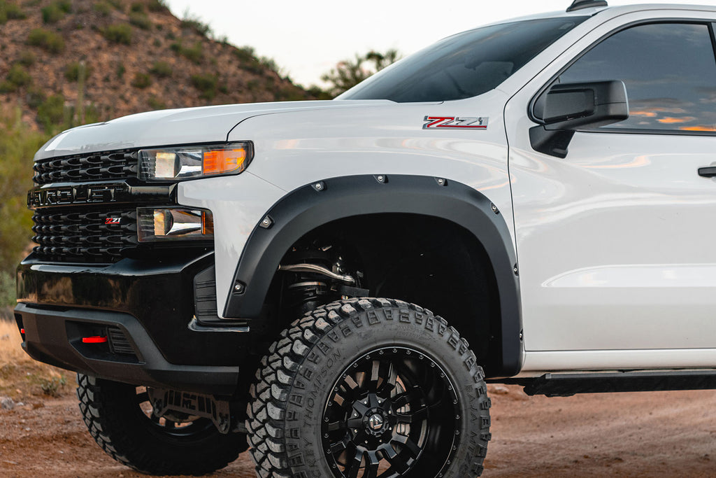 Pocket Fender Flares | G42 White Sands | Chevy Silverado 1500 2WD/4WD (22-26)