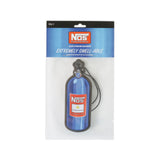NOS/Nitrous Oxide System 36-544GA One paper air freshener with black elastic string - Apple scented