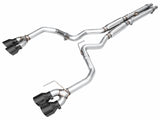 AWE Tuning 3020-43375 AWE Track Edition Exhaust for S650 Mustang Dark Horse - Quad Diamond Black Tips