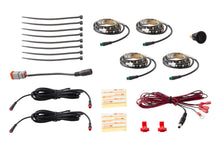 Load image into Gallery viewer, dd0443_rgbw_footwell_strip_kit_4pc_-_full_kit_2.jpg