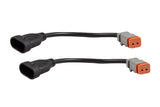 Diode Dynamics DD4077 Converts a DT-style plug to your factory connector size.