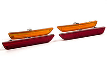 Load image into Gallery viewer, dd5059_10-14_mustang_sidemarker_oem_style_amber_red_set.jpg