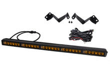 Load image into Gallery viewer, dd6073-toyota_tacoma_lightbar_bracket_30in_kit-amber-driving-with-harness.jpg