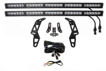 Load image into Gallery viewer, dd6083_jeep_jl_30_lightbar_bumper_kit_dual_white_driving.jpg