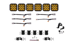 Load image into Gallery viewer, dd7257_ss5_lightbar_yellow_driving_6_crosslink_kit.jpg