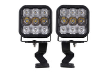 Load image into Gallery viewer, dd7399_2022_toyota_tundra_ditch_light_bracket_pro_white_combo_ss5_straight.jpg