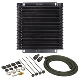 Derale 13614 17 Row Series 9000 Plate & Fin Transmission Cooler Kit, 1/2