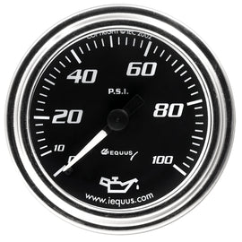 EQUUS E7244 GAUGE  OIL PRESS  2' 0-100 PSI  270