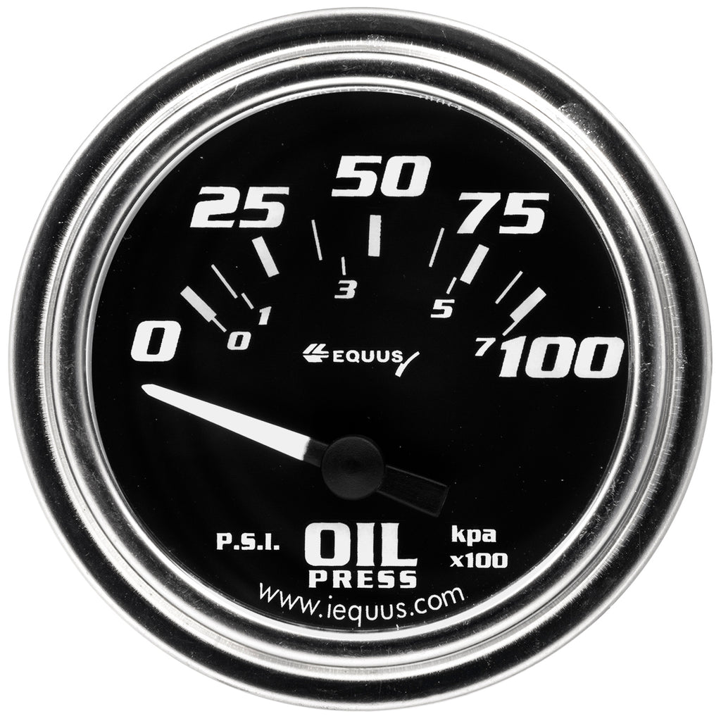 EQUUS E7264 GAUGE  OIL PRESSURE  2'  90 DEGREE