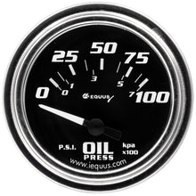 Load image into Gallery viewer, EQUUS E7264 GAUGE  OIL PRESSURE  2'  90 DEGREE