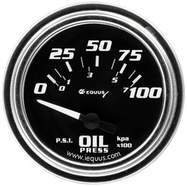 EQUUS E7264 GAUGE  OIL PRESSURE  2'  90 DEGREE