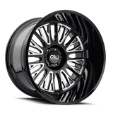 Cali Offroad 9116-2173BM CALI OFF-ROAD VERTEX 9116 BLACK MILLED 20X10 5-127 -25MM 78.1MM