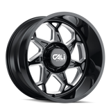 Cali Offroad 9111-24281BM CALI OFF-ROAD SEVENFOLD 9111 GLOSS BLACK MILLED 24X12 8-165.1 -51MM 130.8MM
