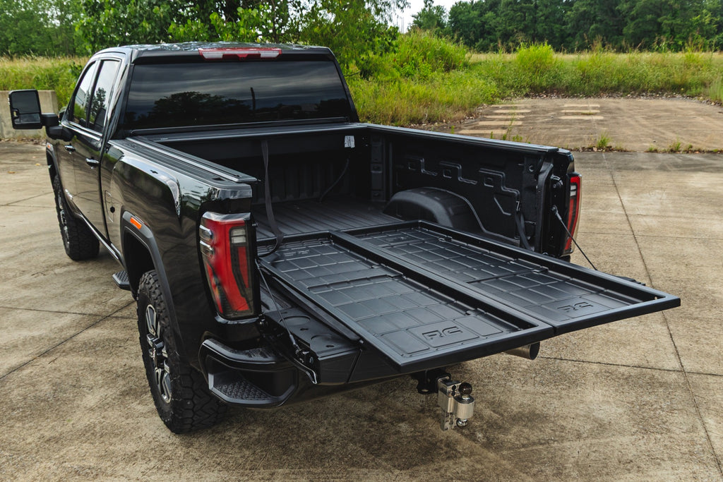 Slide-Out Truck Bed Cargo Trays | Fits 6'7"–6'10" Beds | Easy Tailgate Access