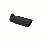 MBRP Exhaust T5115BLK Tip. 3in. O.D. Angled Rolled End. 3in. I.D. inlet. 10in. length. Black Coated.